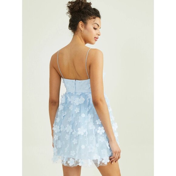 Altar'd State Aurora Floral Mesh Babydoll Dress NEW - Picture 2 of 7